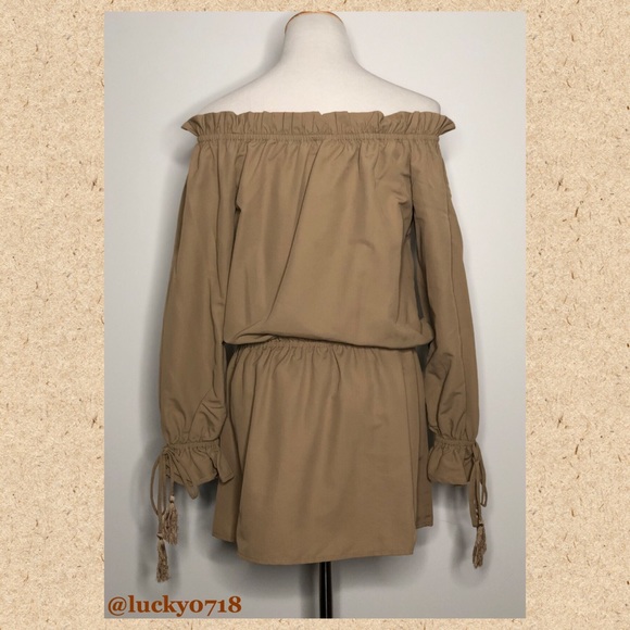 Tularosa x Revolve EUC Taupe Falon Dress Sz S - Picture 7 of 8